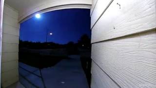 Meteor Spotted – Caught by Vivint Doorbell Camera [upl. by Edva]