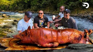 COCINANDO EL MEJOR CERDO DEL MUNDO EN UN RIO😱 EL DOTOL NASTRA [upl. by Sabina]