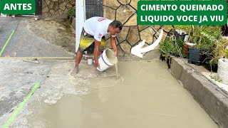 VOCE JA VIU CIMENTO QUEIMADO LIQUIDO AUTONIVELANTE PRA PISO E CONTRA PISO RENOVE SEU PISO SEM QUEBRA [upl. by Eeldarb]