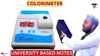 Colorimeter  Biochemistry analytical tool  MBBS  Nursing BDS DMLT lecturer [upl. by Abdel]