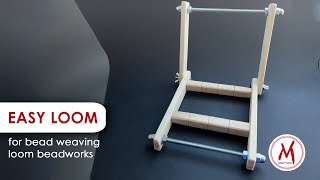 How to assemble and where to get loom for beading  SMALL LOOM FOR BEGINNER [upl. by Glantz]