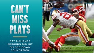 Mahomes Absorbs BIG Hit on 3rdDown Conversion  Super Bowl LIV [upl. by Seagrave]