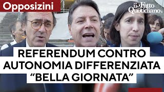 Opposizioni senza Calenda depositano il referendum contro lAutonomia Differenziata [upl. by Proffitt]