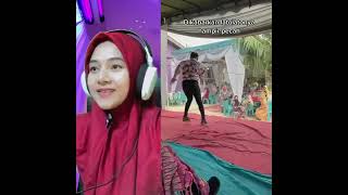 Jogetnya ampek bikin bergetar  Video reaction lucu ngakak kocak [upl. by Bridge759]