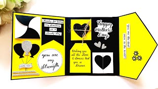 DIY Mothers Day Greeting Card  Beautiful Handmade Greeting Card  Mothers Day Special  Tutorial [upl. by Artaed]