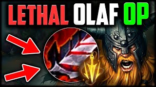 LETHAL TEMPO IS BACK 1v5 Olaf Build How to Play Olaf amp Carry Low Elo Season 14 [upl. by Hanselka]