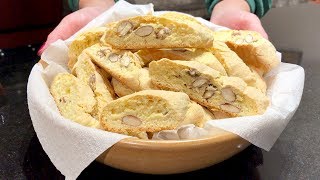 CANTUCCI ALLE MANDORLE – CANTUCCI TOSCANI  Ricetta facile e veloce  CANTUCCI ALMOND COOKIES [upl. by Hulda]