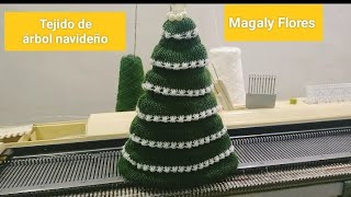 Cómo tejer un árbol navideño en Máquina de tejer TRICOTOSA [upl. by Nicola]