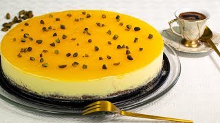 MANGO CHEESECAKE ohne Backen  Kühlschranktorte [upl. by Attenhoj]