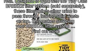 2 Pack of Purina Tidy Cats BREEZE Cat Litter Pellets Refill for Multiple Cats 35 lb Pouch [upl. by Lindly]