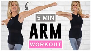 5 Minute Toned Arm WORKOUT For Women Over 50  No Equipment [upl. by Far]