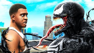 FRANKLIN Becomes VENOM In GTA 5 Mods [upl. by Mika]