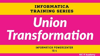 Union Transformation in Informatica  Informatica Tutorial for beginners [upl. by Petula]