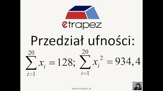 Przedział ufności dla średniej  34 eTrapez [upl. by Nnarual]