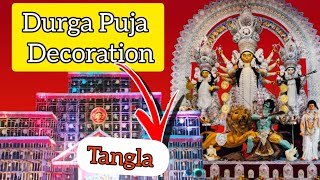 Top 7 Durga Puja Pendle Decoration In TANGLA 2024  DURGA PUJA SPECIAL VIDEO best friends 20 [upl. by Aticnemrac273]