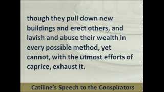 Catiline’s Speech to the Conspirators  63 BC Hear and Read his Plan to Overthrow Cicero and Rome [upl. by Cobb]