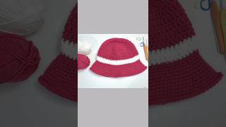 Raspberry Bucket Hat  Crochet sunnyheartscrochet [upl. by Oramug]