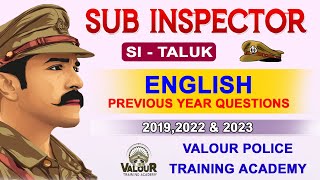 TNUSRB TALUK SI  201920222023 QUESTION PAPER  ENGLISH GRAMMARvalourpoliceacademy [upl. by Notxam963]