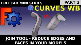 Learn FreeCAD Curves Workbench 03 Join Tool Reduce edges and faces in your models and SVG imports [upl. by Mather]