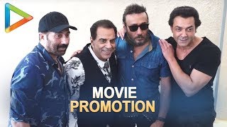 Legendary Jacky Shroff amp Dharmendra SPOTTED together during Yamla Pagla Deewana Phir Se promotions [upl. by Kusin790]