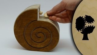 Schneckchen  Holzsparkasse Wooden Coin Bank [upl. by Chance]