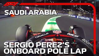 Sergio Perezs Pole Lap  2023 Saudi Arabian Grand Prix  Pirelli [upl. by Elyagiba]