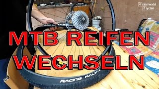 MTB Reifen wechseln Continental Race King 29 Zoll [upl. by Eseilenna]