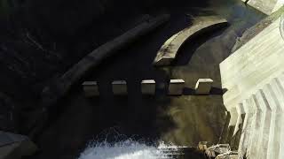 Hinze Dam Spillway Flowing [upl. by Arrotal840]