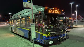 Port Coquitlam Translink 2006 New Flyer C40LFR P3341 on 153 Braid Station [upl. by Eelegna73]