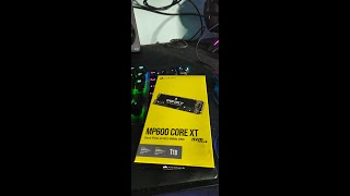 CORSAIR MP600 CORE XT Gen4 PCIe NVMe SSD 1TB Unbox  MP600 MINI SSD corsair MP600 ssd nvme 1TB [upl. by Roux]