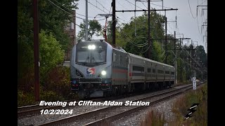 Evening Railfanning at CliftonAldan Station 1022024 [upl. by Selwyn77]