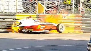 MACAU GP 2023 CRASHES [upl. by Ecirtaed]