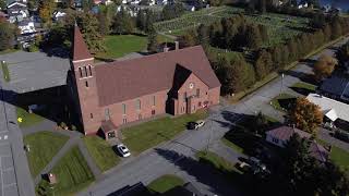 St Bruno Catholic Church and Cemetery Van Buren Maine October 2022 [upl. by Sonahpets153]