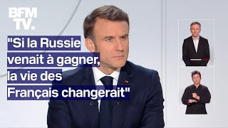 La prise de parole dEmmanuel Macron sur le soutien français à lUkraine en intégralité [upl. by Nomelihp467]