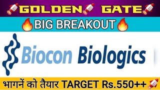 biocon share latest news biocon share analysis biocon stock news Vs rajput GoldenGateBreakout [upl. by Assened]