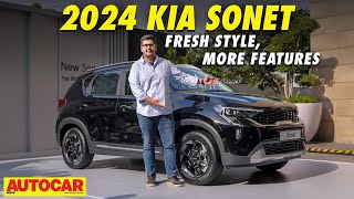 2024 Kia Sonet facelift  Kia SUV now with ADAS  First Look  autocarindia1 [upl. by Leone]