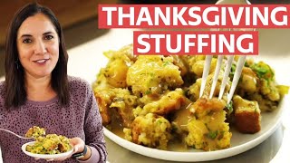 How to Make Easy Thanksgiving Stuffing  Thanksgiving Side Dish  Allrecipescom [upl. by Llyrad]