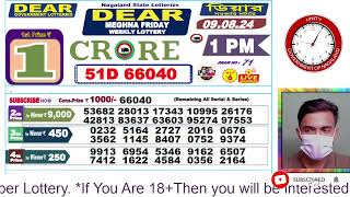 LOTTERY LIVE DEAR NAGALAND STATE LOTTERY SAMBAD DRAW RESULT 09082024 NAGALAND LOTTERY LIVE [upl. by Idnarb]