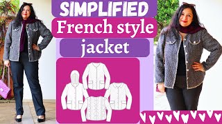 SIMPLIFIED Chanel “inspired” jacket Easy techniques Coda Love Notions Sitewide sale [upl. by Othello]