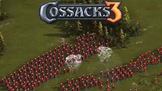 Cossacks 3 Gameplay  Russia Gameplay 1vs1 Hard AI [upl. by Hankins]