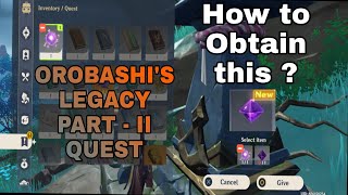 Orobashis Legacy Part2 missing item Genshin Impact [upl. by Eatnoled]