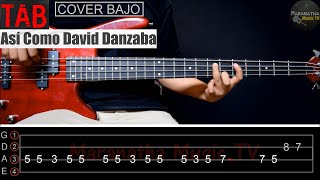 Así Como David Danzaba Me Gozaré  COVER  BAJO  TAB [upl. by Ejroj]