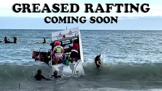 Coming Soon  Greased Rafting Downderry to Seaton Raft Race [upl. by Marni]