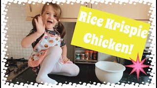 Sofia makes Rice Krispie chicken nuggets takes 35 mins  RECIPES FOR KIDS [upl. by Nealah]