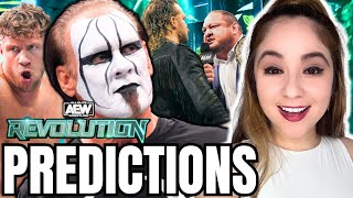 AEW REVOLUTION 2024 PREDICTIONS w Denise Salcedo [upl. by Nereus910]