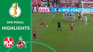 What a THRILLER  1 FC Kaiserslautern vs 1 FC Köln 32  Highlights  DFBPokal Second  Round 2 [upl. by Eidnam741]