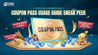 Coupon Pass  Usage Guide  Mobile Legends Bang Bang [upl. by Anelat]