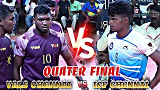 QF  ICF CHENNAI VS VELS CHENNAI  SOUTH INDIA MATCH MARUTHAKULAM 2023 appanaduSports19 [upl. by Ahcsas]