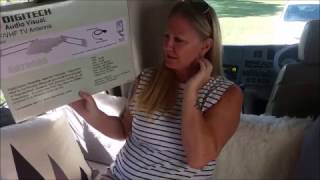 ANTENNA INSTALLATION IN MY BUSVAN  TV ON THE ROAD [upl. by Onaicnop]