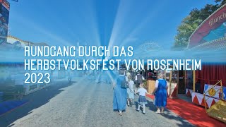 Herbstfest Rosenheim Rundgang 2023 [upl. by Janean122]